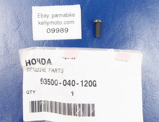 NOS OEM HONDA 2003 | 2005 | 2007 CB1300 SCREW PAN 4X12 93500-040-120G - MotoRaider