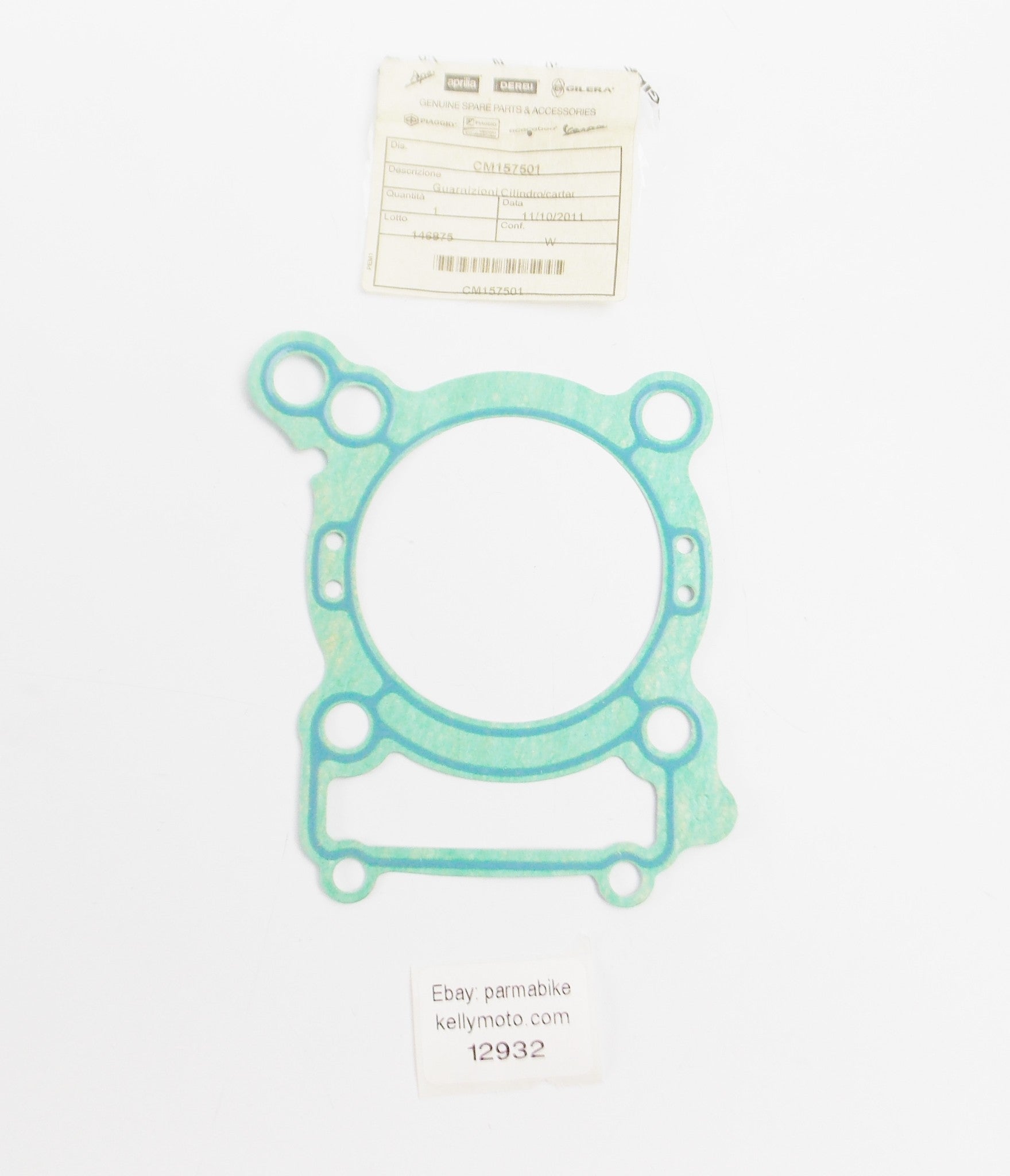 OEM APRILIA DERBI PIAGGIO GASKET CYLINDER SP.0.3 CM157501 - MotoRaider