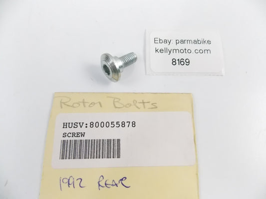 NOS 1992 HUSQVARNA TC610 TE630 TXC511 SM610 SMR630 RR DISC ROTOR BOLT 800055878 - MotoRaider