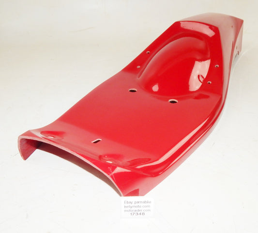 1970's REAR FENDER TAIL SECTION SEAT FIBERGLASS RED RICKMAN ZUNDAPP 125 ENDURO - MotoRaider