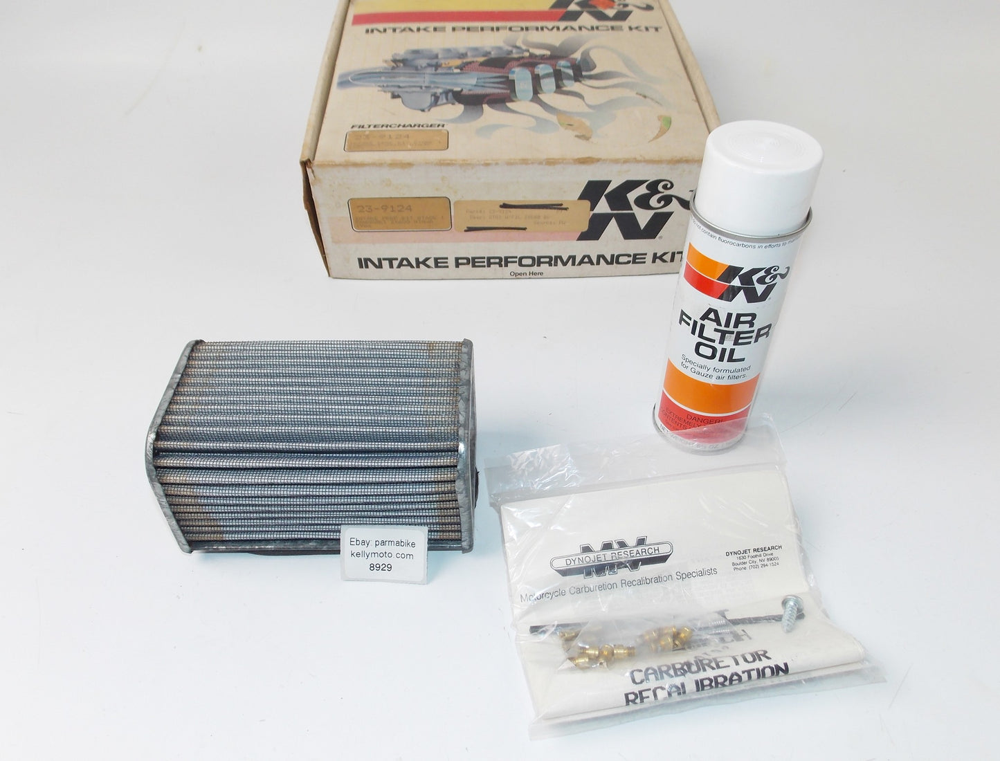 NOS K&N KAWASAKI 1986 ZX600 NINJA INTAKE PERFORMANCE KIT 23-9124 AIR FILTER JETS - MotoRaider