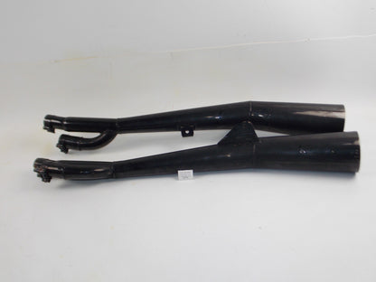 2 IN 1 SITO EXHAUST MUFFLER BLACK CHROME SUZUKI GSX 750 - MotoRaider