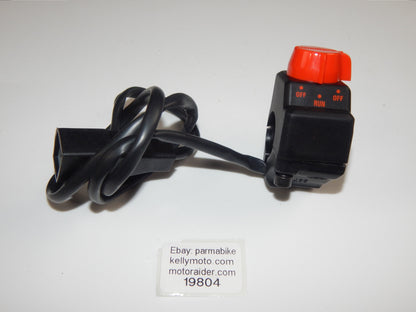 NOS CEV CAGIVA 7/8" 22mm HANDLEBAR BAR OFF-RUN SWITCH ENGINE STOP SWITCH VINTAGE - MotoRaider