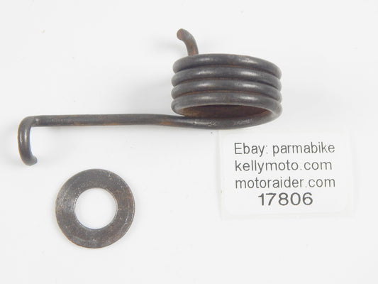 VINTAGE SCOOTER 1959 LAMBRETTA LI 150 RR WHEEL BRAKE PEDAL RETURN SPRING+WASHER - MotoRaider