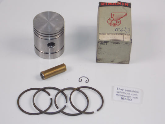 NOS DINAMIN MOTOCYCLES PISTON 47.3 MM+RINGS+PIN 12MM+CIRCLIP MV 83 4T #16140 - MotoRaider