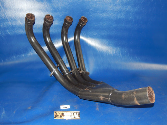 SUZUKI 1983 GSX-1100-ES MARVING 4 in 1 BLACK HEADER PIPE EXHAUST MUFFLER S-55-VN - MotoRaider