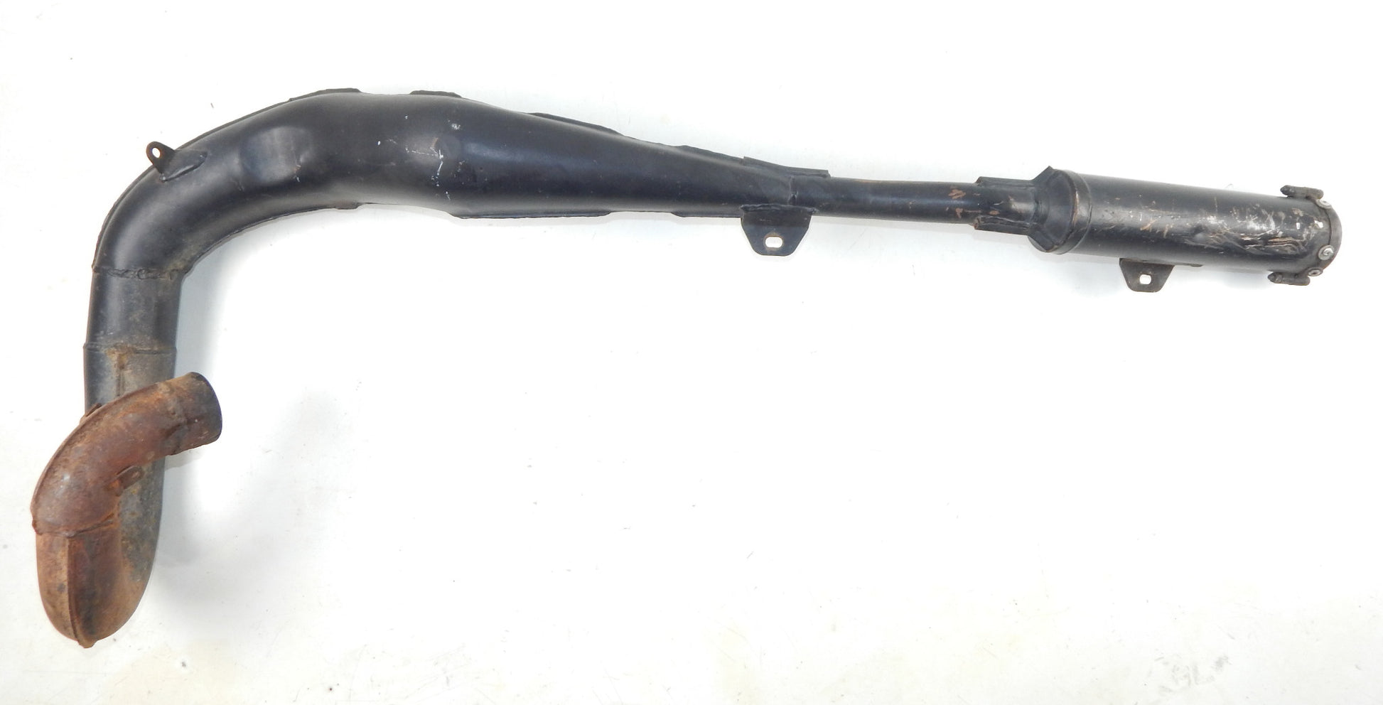 1978 HUSQVARNA WR OR 390 EXHAUST PIPE MUFFLER SILENCER VINTAGE ENDURO ISDT - MotoRaider