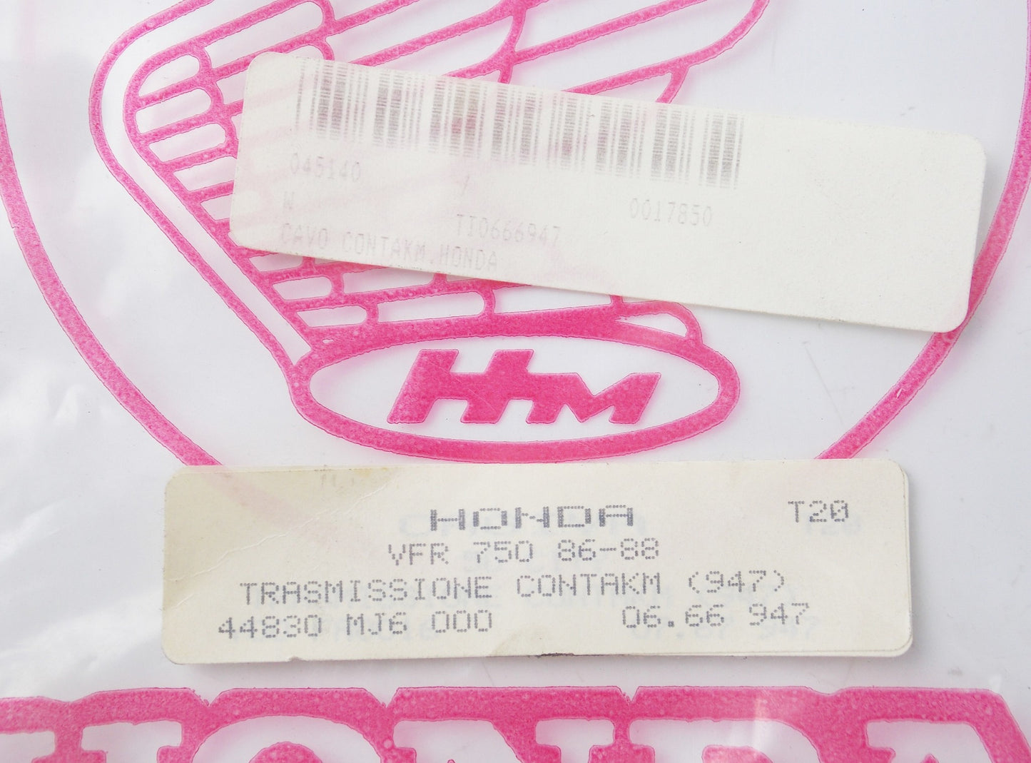 NOS OEM HONDA 1986-1988 VFR 750 BLACK TACHOMETER CABLE 44830-MJ6-000 - MotoRaider