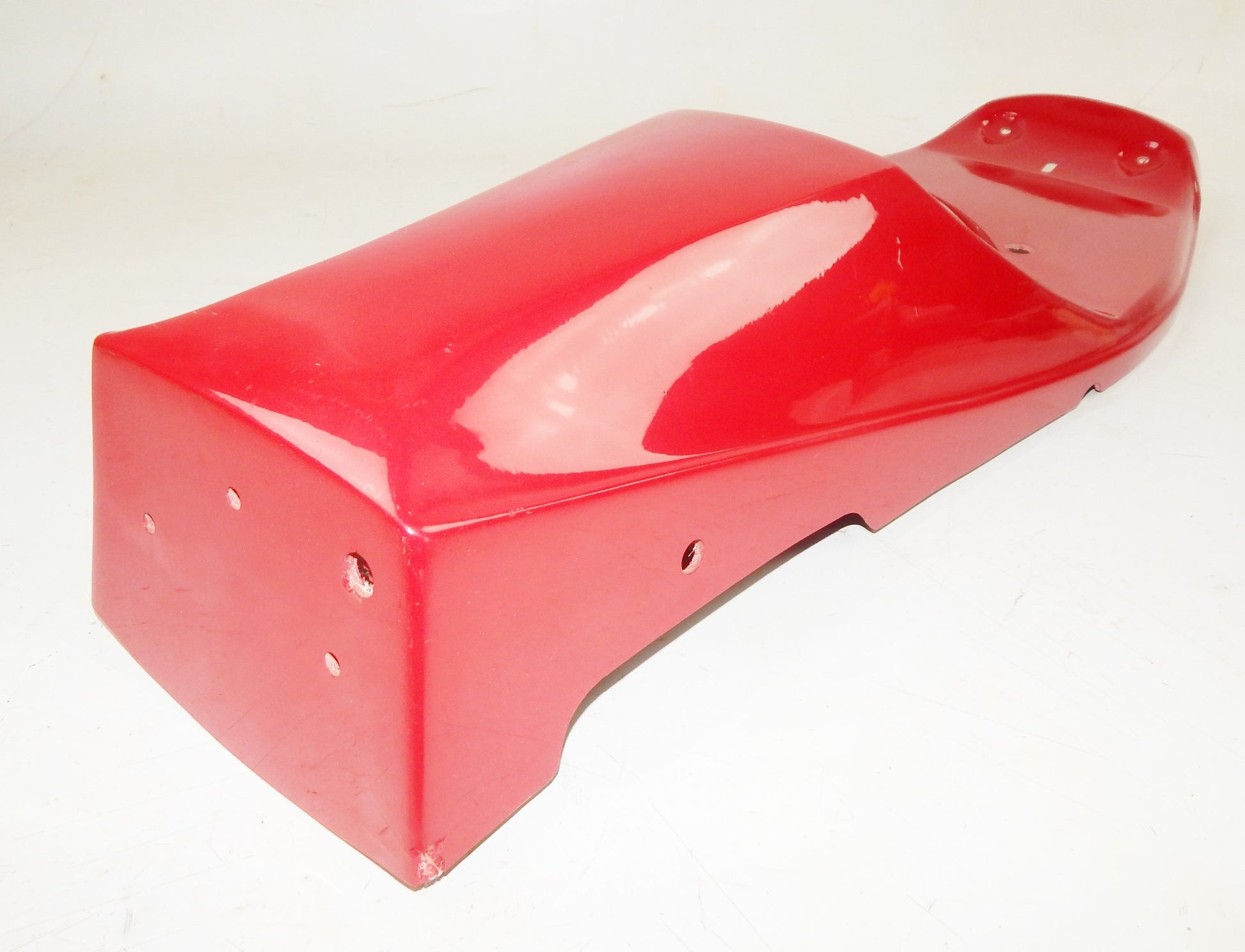 1970's REAR FENDER TAIL SECTION SEAT FIBERGLASS RED RICKMAN ZUNDAPP 125 ENDURO - MotoRaider