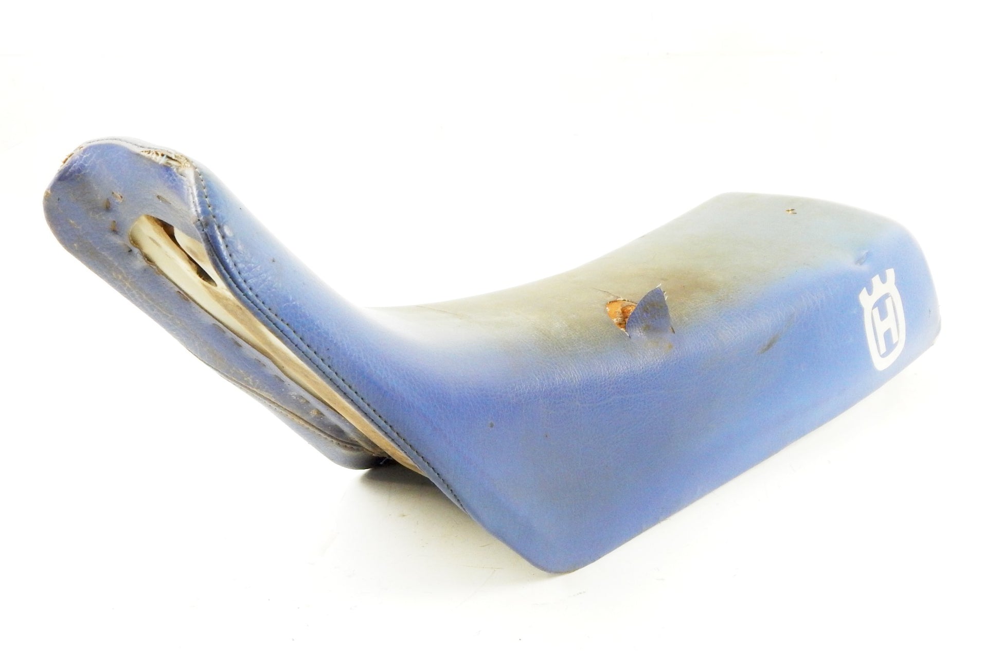 1985-1986 HUSQVARNA 125 240 250 CR WRX XC 400 WRX FOAM SADDLE SEAT BLUE VINTAGE - MotoRaider