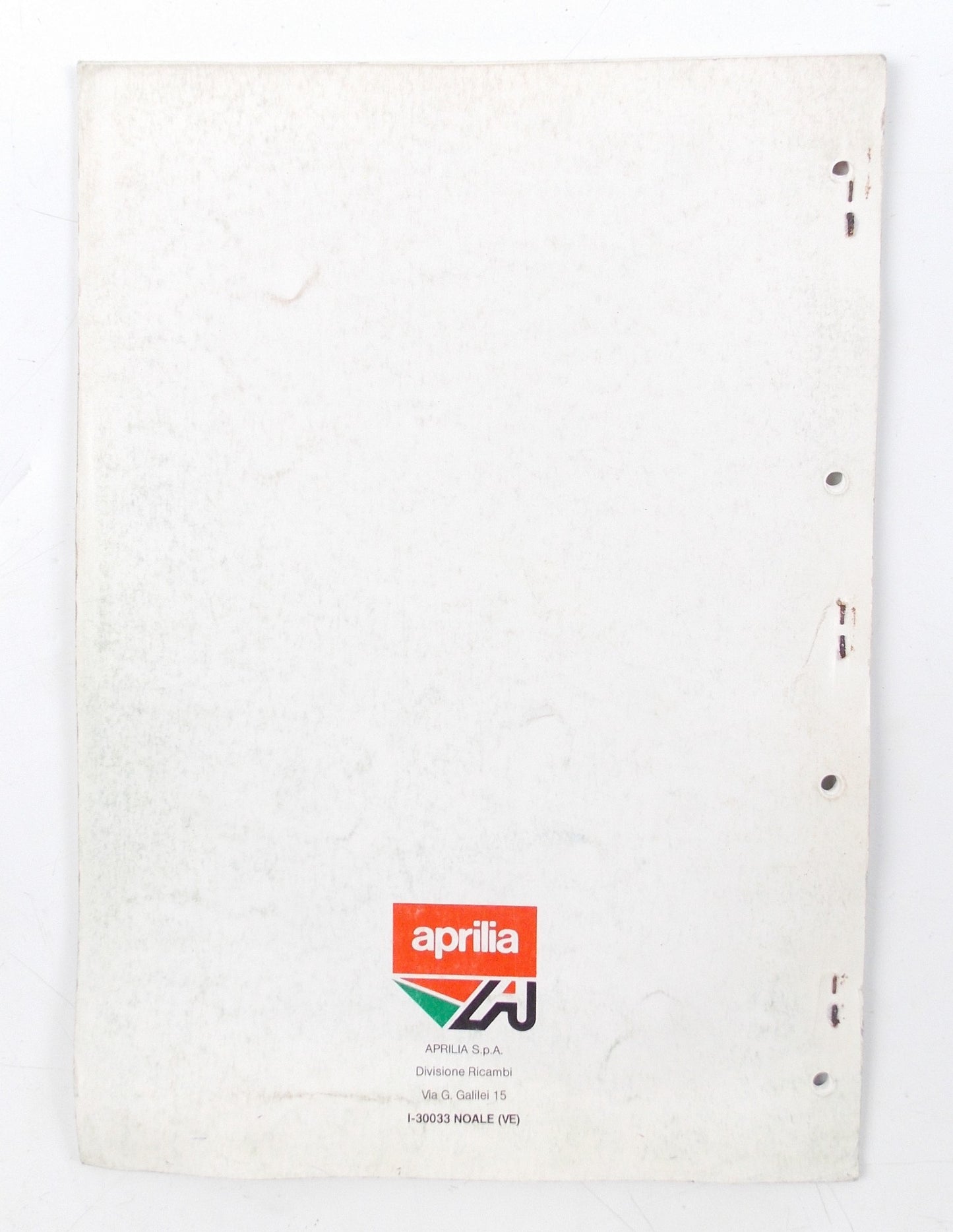 APRILIA RX 125/TUAREG RALLY 125 1991 SPARE PARTS CATALOG BOOK MANUAL 759 - MotoRaider