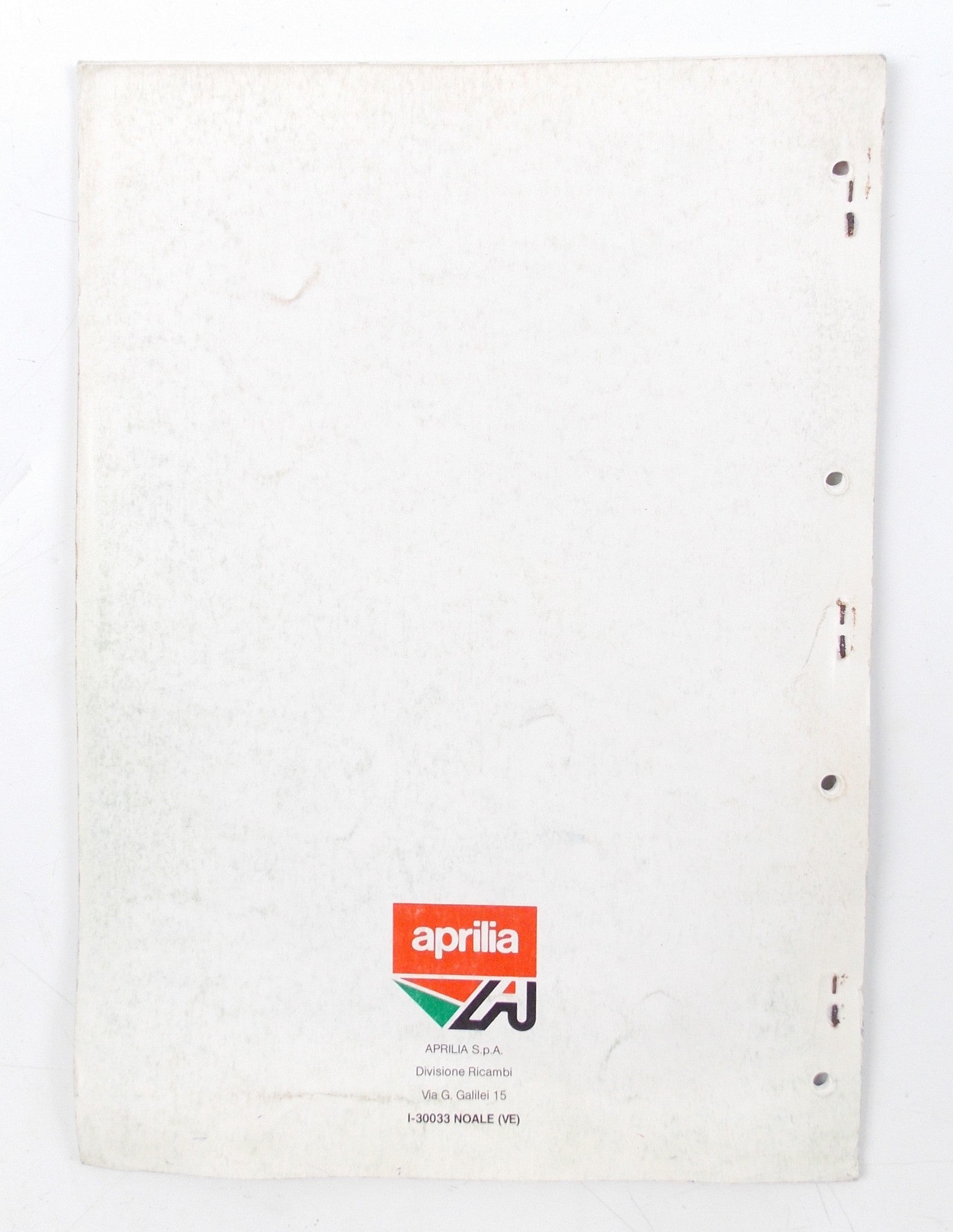 APRILIA RX 125/TUAREG RALLY 125 1991 SPARE PARTS CATALOG BOOK MANUAL 759 - MotoRaider