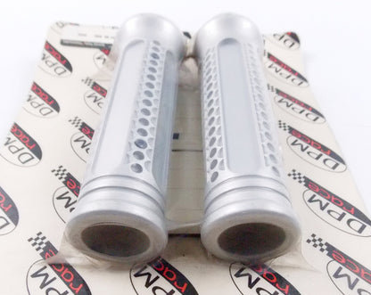 DE PRETTO MOTO RACE HONDA SH300 SILVER ANODIZED ALUMINUM HANDLEBAR GRIPS R-0165A - MotoRaider