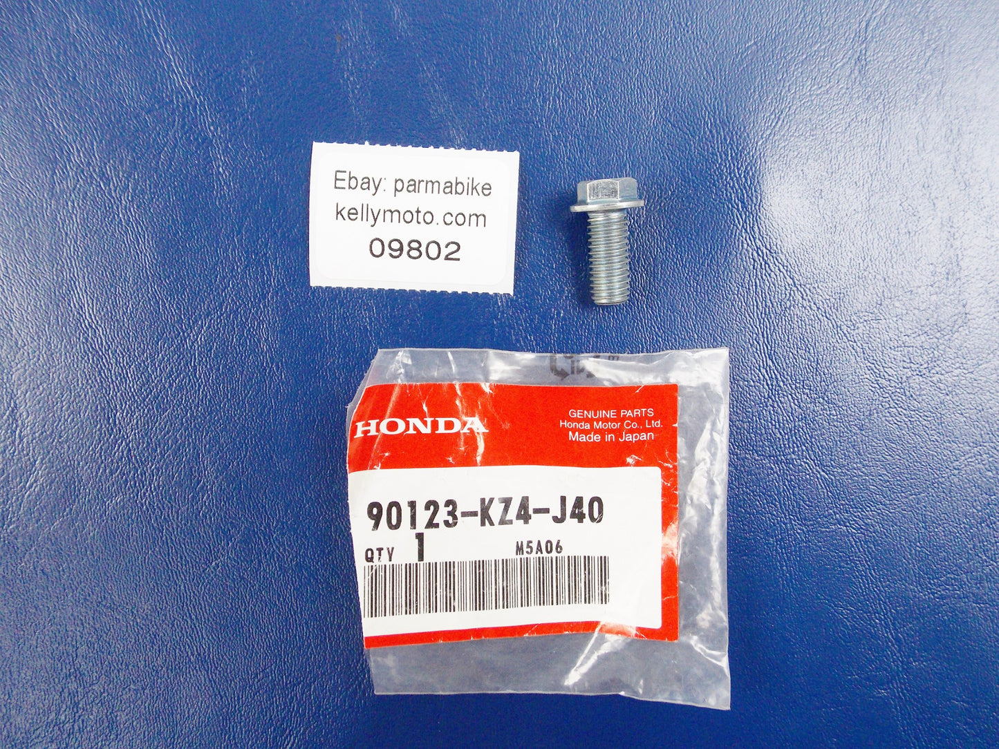 NOS OEM 2002-2020 HONDA CR125/250/85 TRX700 FLANGE BOLT (8X18)  90123-KZ4-J40 - MotoRaider