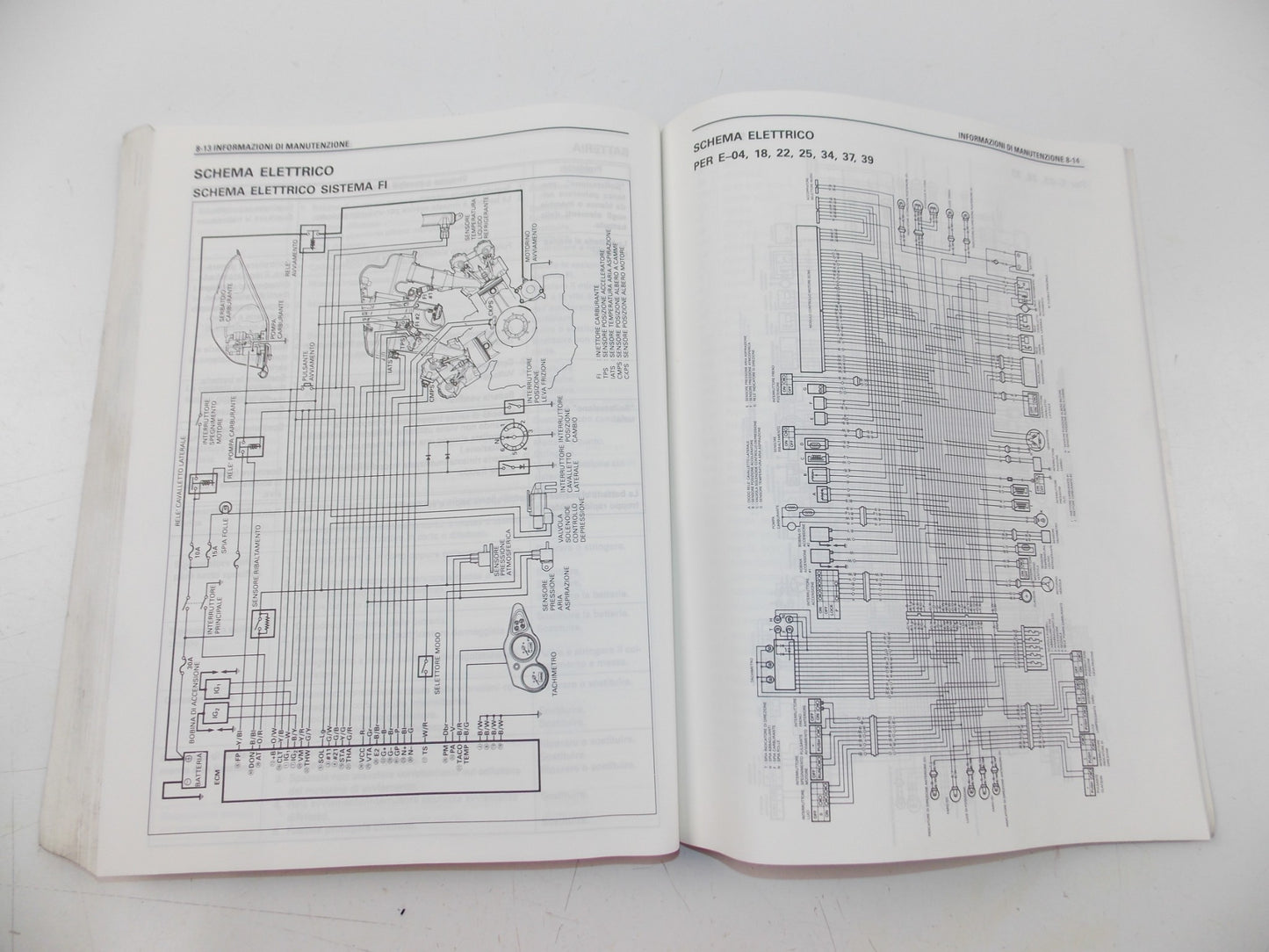 05/1997 MAINTENANCE MANUAL CATALOG BOOK SUZUKI TL 1000S ITALIAN 99500-39140-01B - MotoRaider