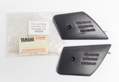 OEM YAMAHA HELMET SIDE SCREW COVER PLATES FM8008-KITCO-T3 SCOOTER MOTORCYCLES - MotoRaider