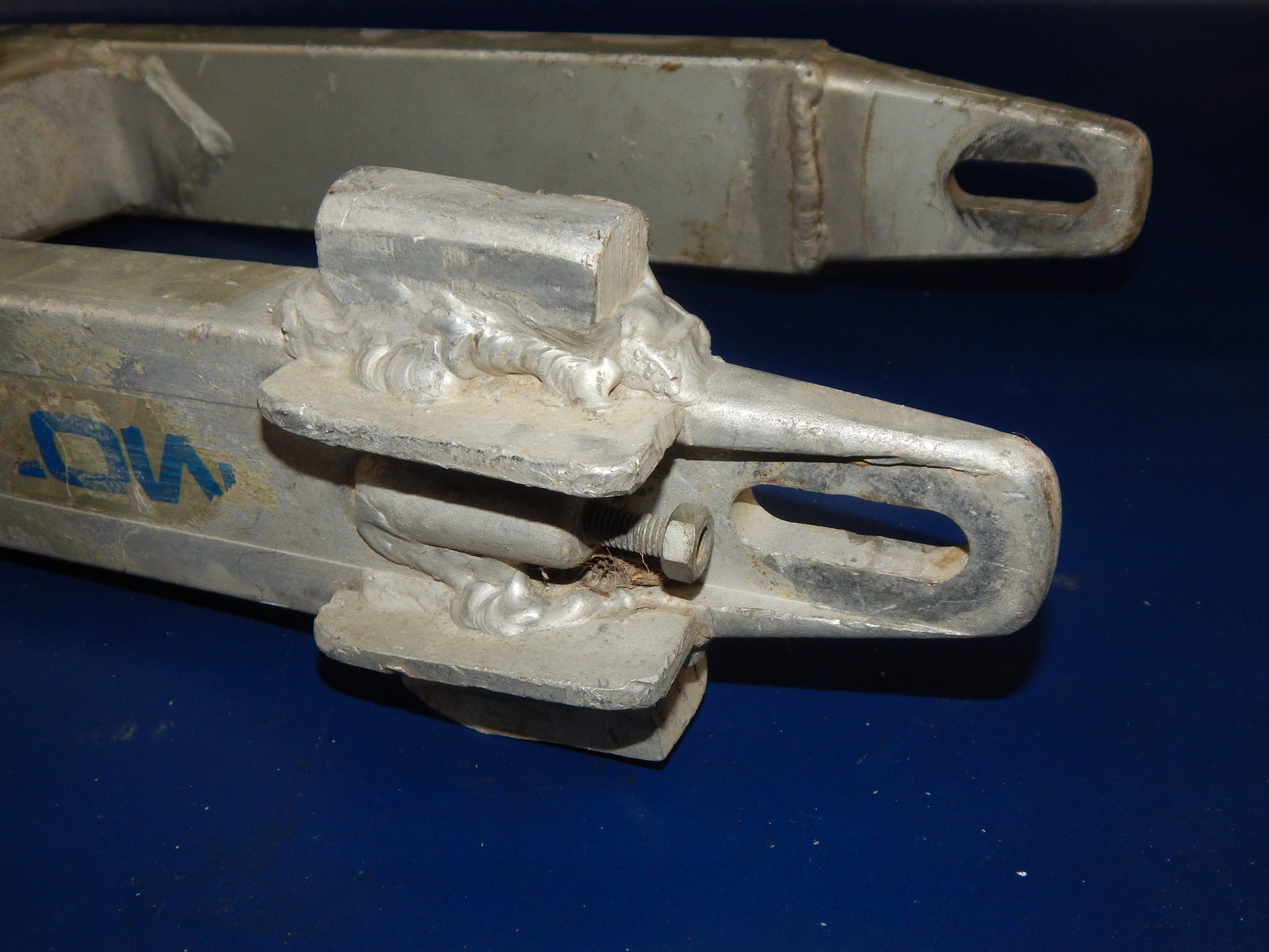 1980's HUSQVARNA MOTOCROSS FRAME CHASSIS ALUMINUM SWING ARM+REAR SHOCK LINKAGE - MotoRaider