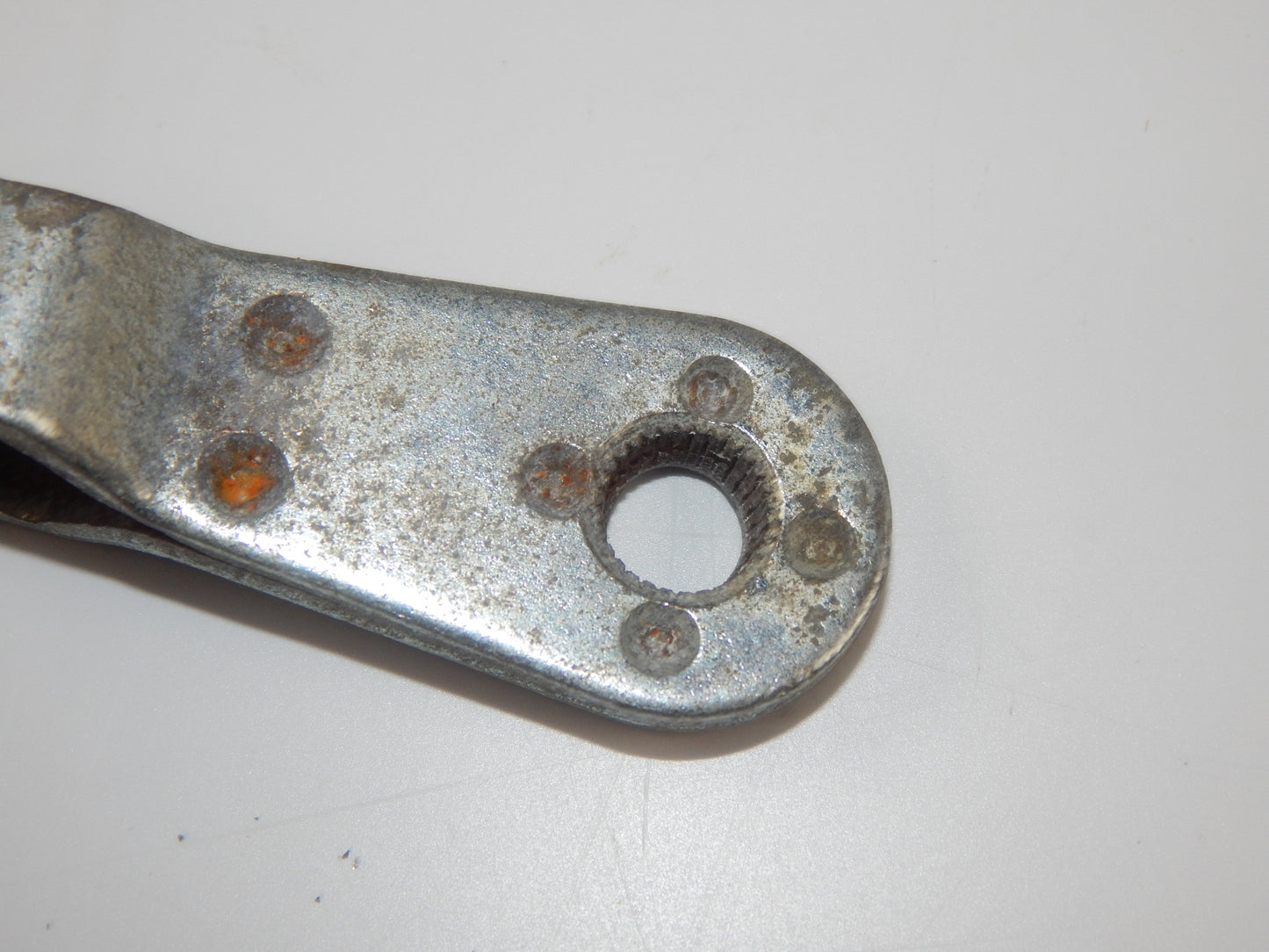 1970's VINTAGE MOTORCYCLE MOPED REAR WHEEL BRAKE PLATE LEVER ARM ACTUATOR - MotoRaider