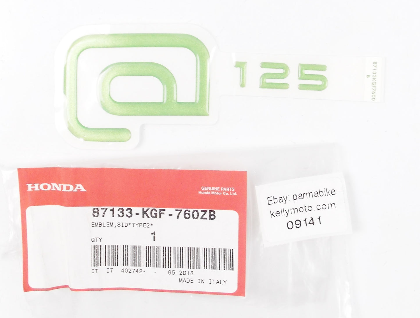 OEM HONDA 2002 AROBASE NSE150 EMBLEM STICKER SIDE COVER TYPE-2 87133-KGF-760ZB - MotoRaider