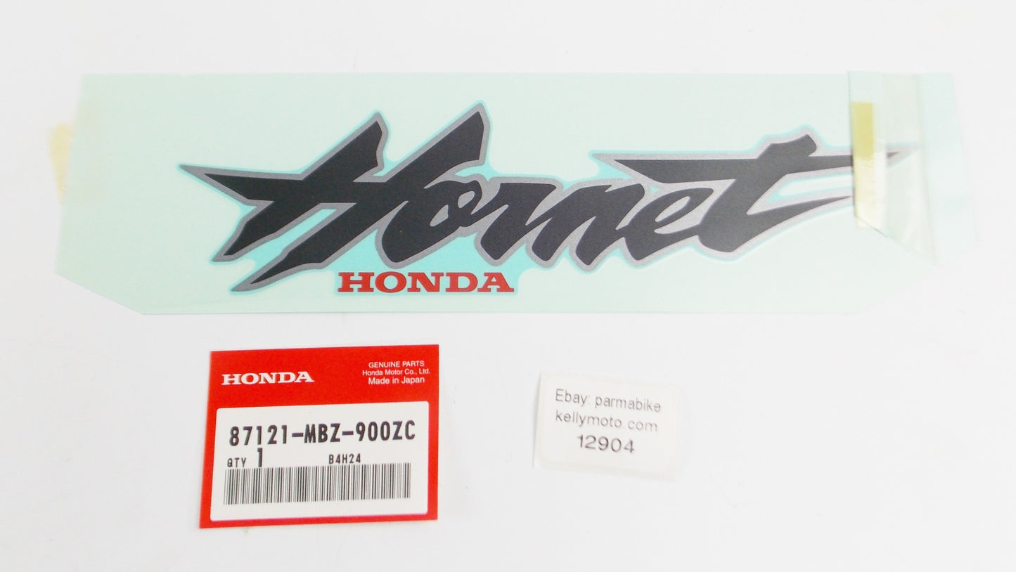 OEM HONDA 1999-2001 CB600F HORNET MARK DECAL FUEL TANK TYPE9 87121-MBZ-900ZC - MotoRaider