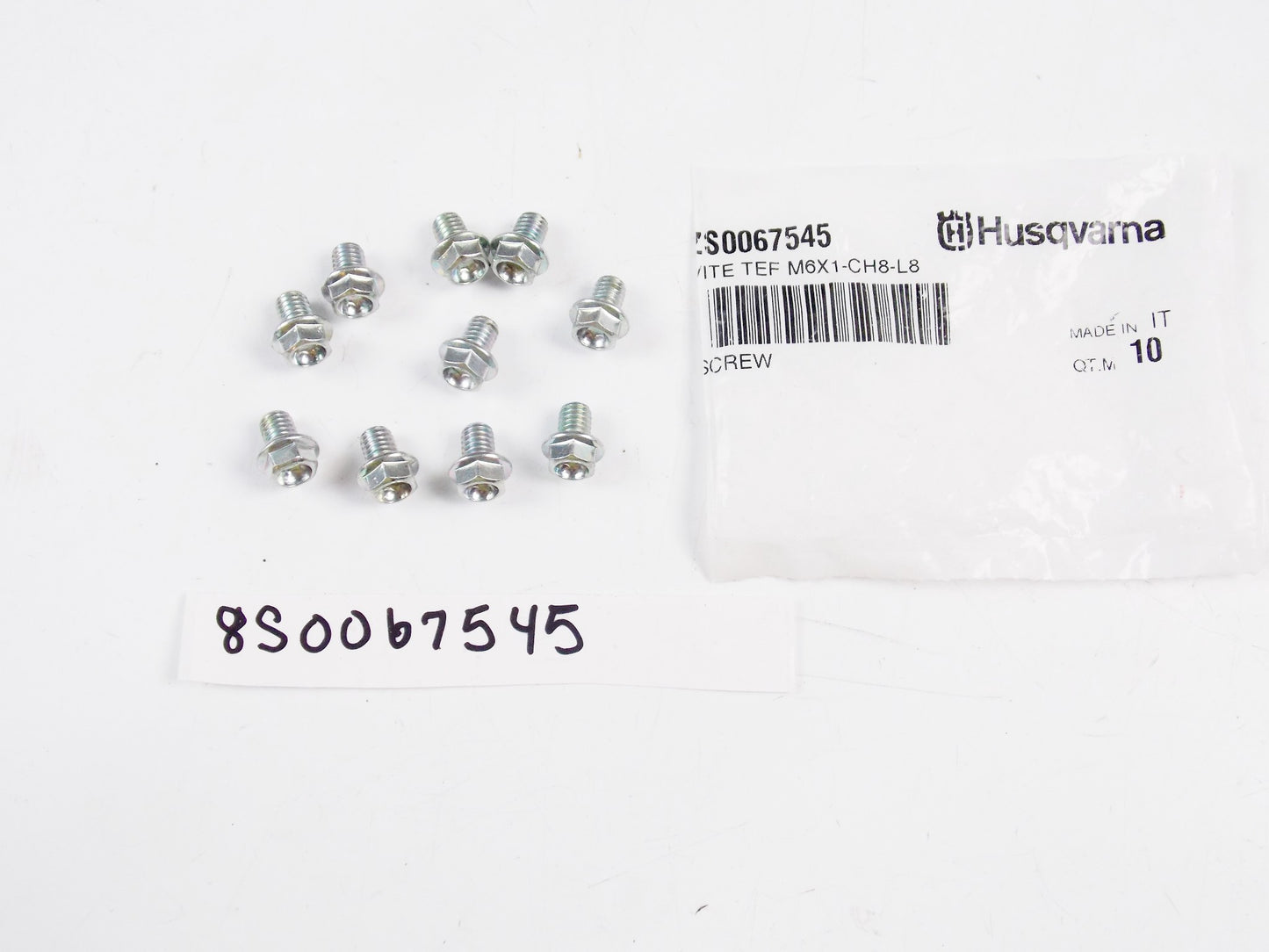 NOS OEM HUSQVARNA 1998 WRE-SM 125 COOLING SCREW SET OF 10 8S0067545 - MotoRaider