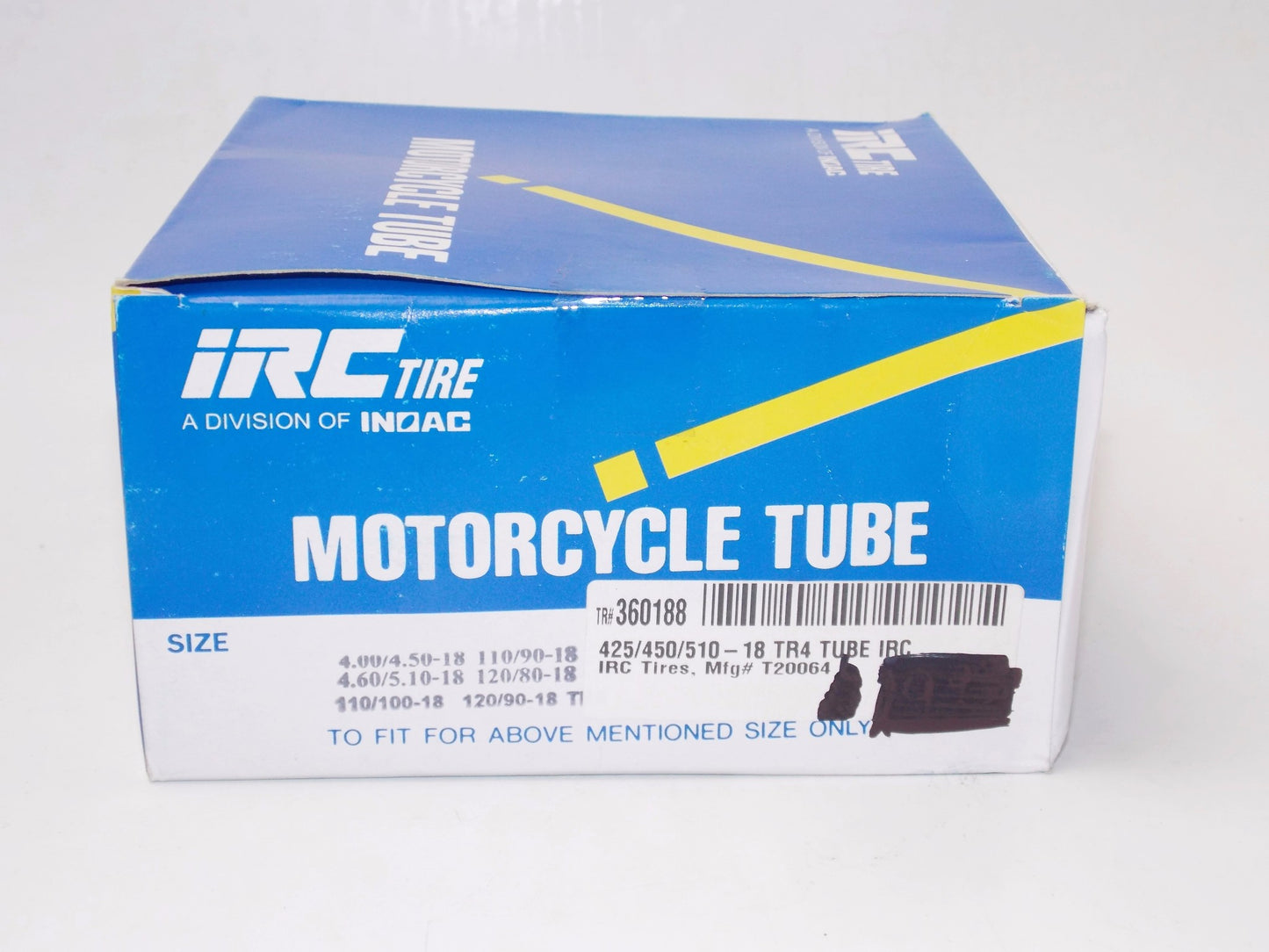 MOTORCYCLES INNER TUBE 425/450/510-18 TR4 SUZUKI YAMAHA HONDA KAWASAKI 36018 - MotoRaider