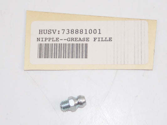 NOS OEM 2004 HUSQVARNA 326HE3 EDGE TRIMMER GREASE NIPPLE FITTING 738881001 - MotoRaider