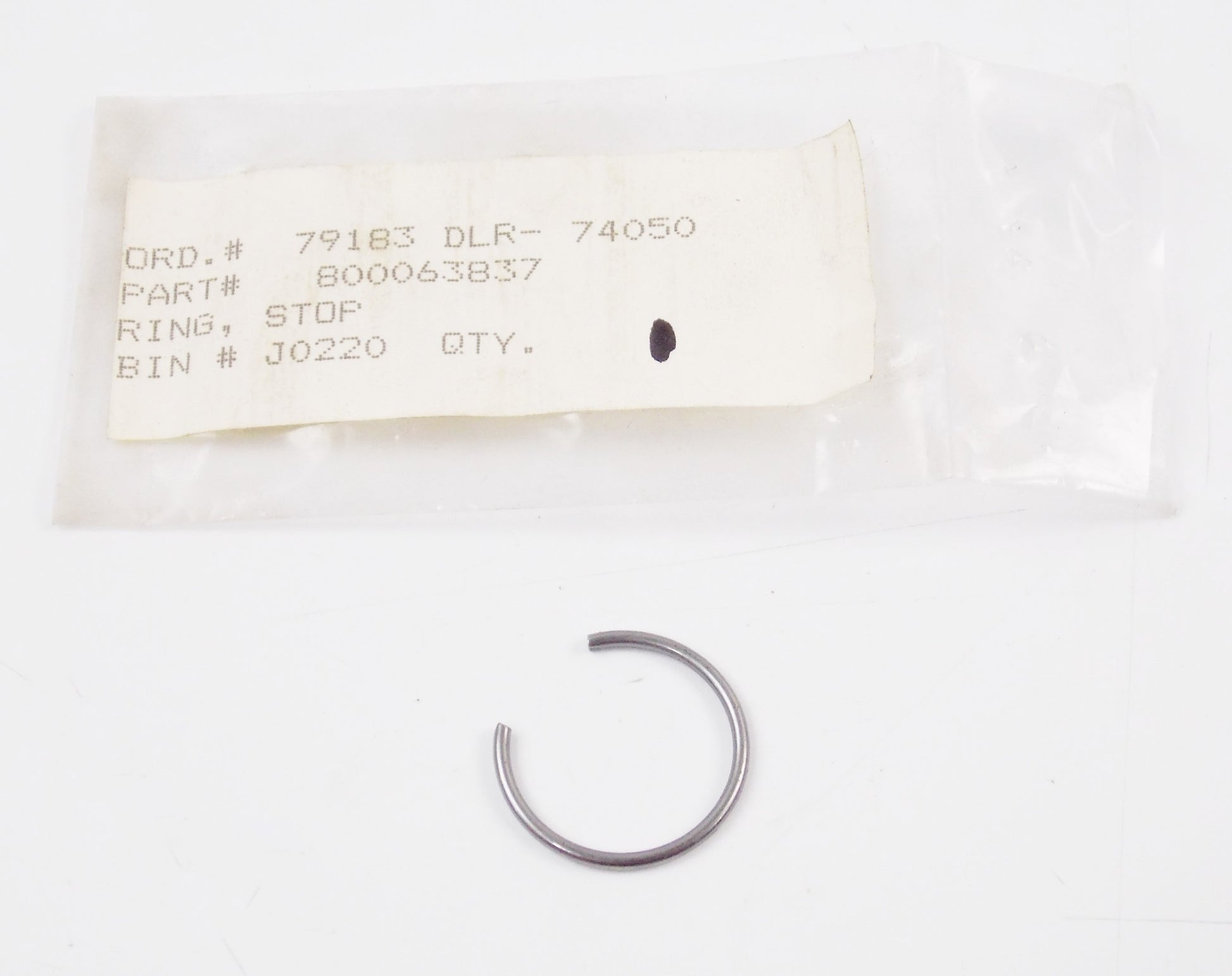 NOS OEM HUSQVARNA 1990 350 TE STOP RING CIRCLIP 800063837 - MotoRaider