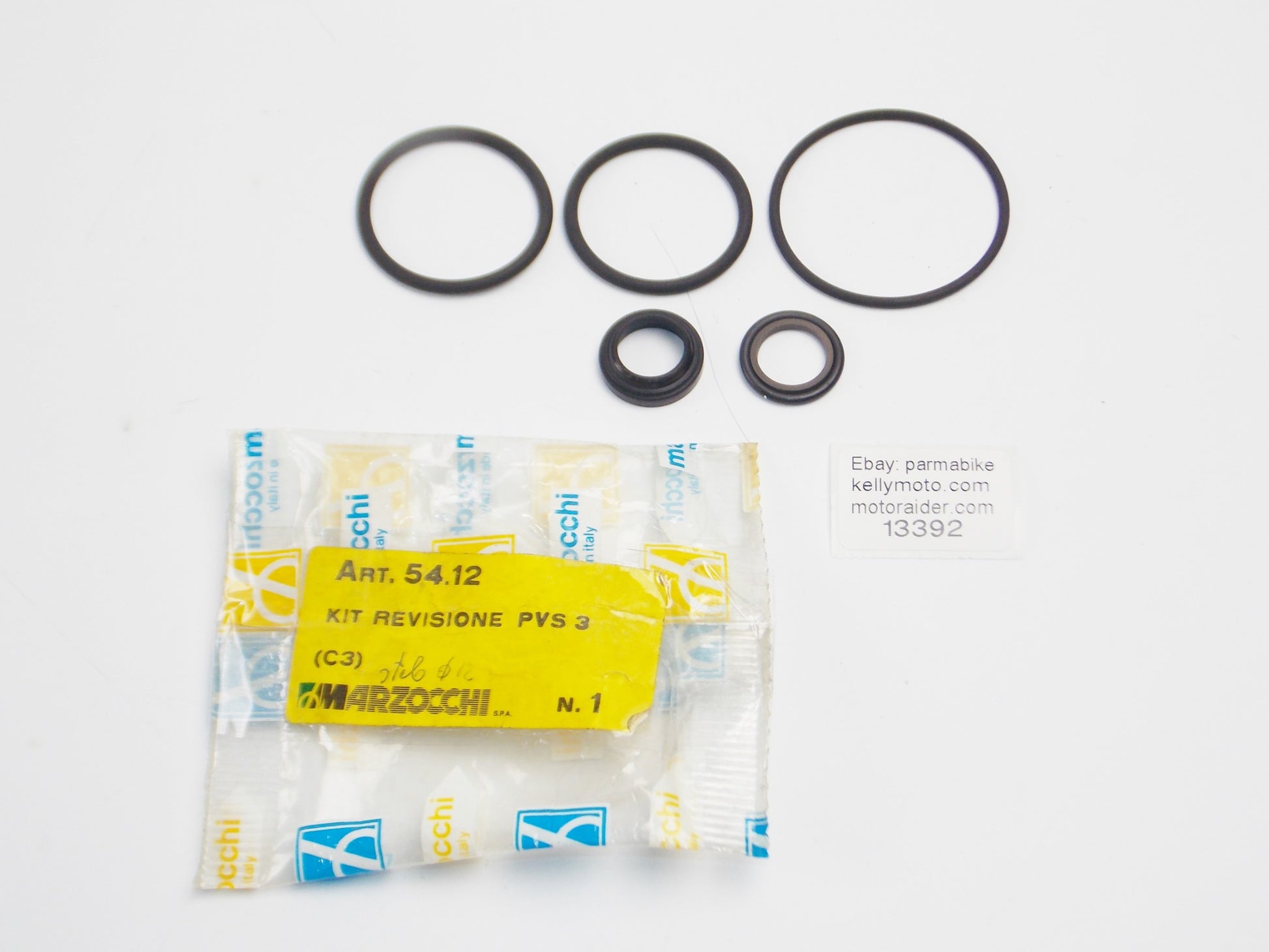 MARZOCCHI 54.12 SHOCK REBUILD KIT PVS3 SEALS MOTORCYCLE MOPED SCOOTER - MotoRaider