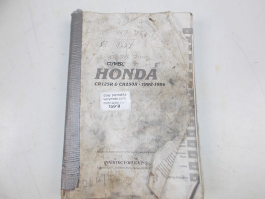 CLYMER HONDA OWNER WORKSHOP MANUAL 1992-1996 CR125R CR250R VINTAGE MOTOCROSS - MotoRaider