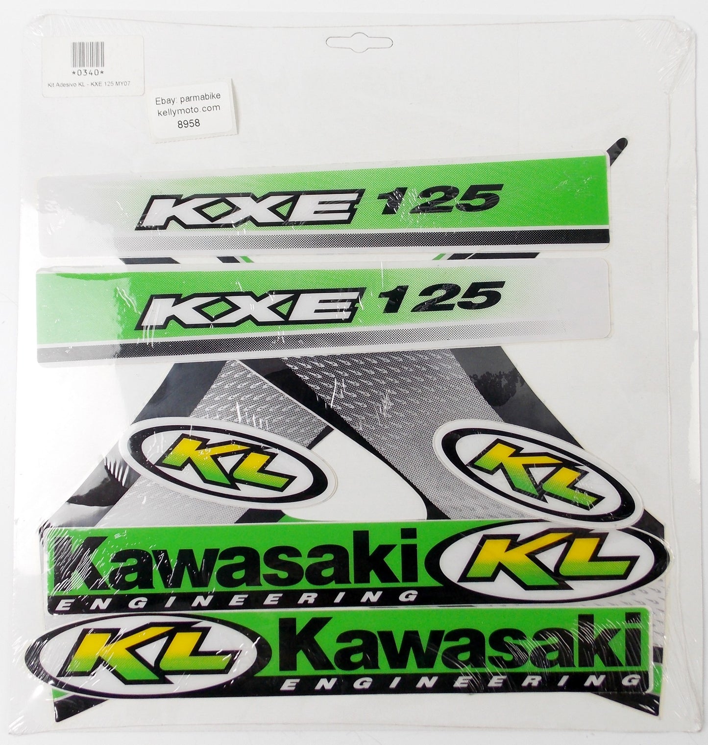 2007 KAWASAKI  KXE 125 DECAL GRAPHIC STICKER MARK EMBLEM SET BY KL - MotoRaider