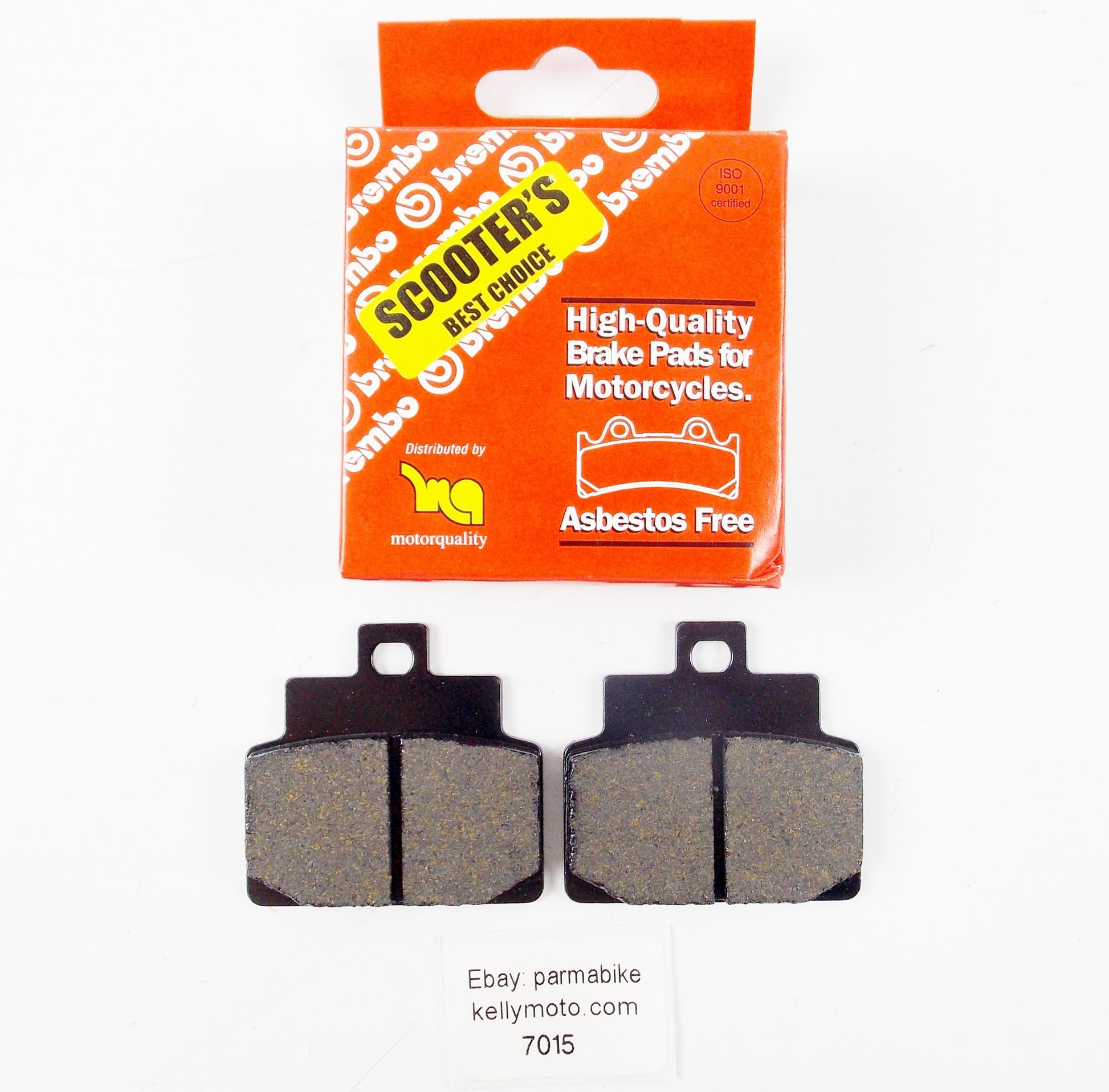 BREMBO FRONT REAR WHEEL BRAKE PADS 07021 SCOOTER APRILIA SCARABEO HABANA MOJTO - MotoRaider