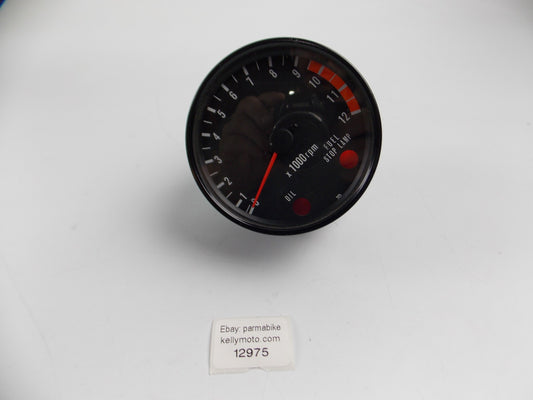 NIPPON DENSO TACHOMETER GAUGE 12.000 RPM 1970's INSTRUMENT KAWASAKI HONDA YAMAHA - MotoRaider