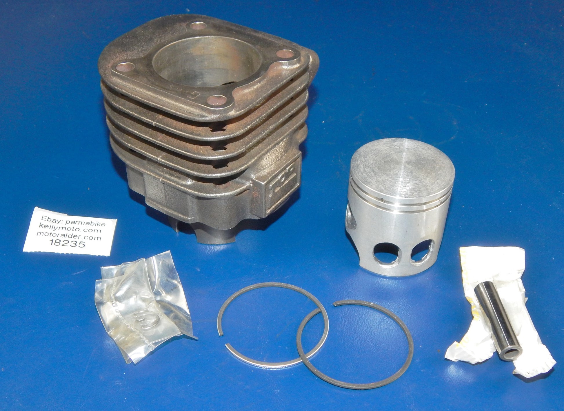 PIAGGIO SFERA SCOOTER TOP CYLINDER+PISTON+RING 75cc MOTOR ENGINE BORE 47.80mm - MotoRaider