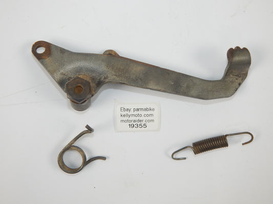 VINTAGE HUSQVARNA 1982 125 250 430 XC REAR WHEEL BRAKE LEVER PEDAL+RETURN SPRING - MotoRaider