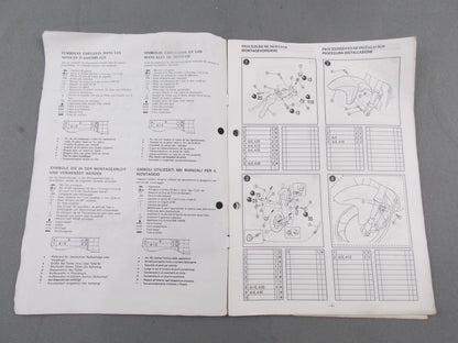 YAMAHA 1993 YZF750R YZF750SP ASSEMBLY MANUAL FRENCH GERMAN SPANISH 4HD-28107-W0 - MotoRaider