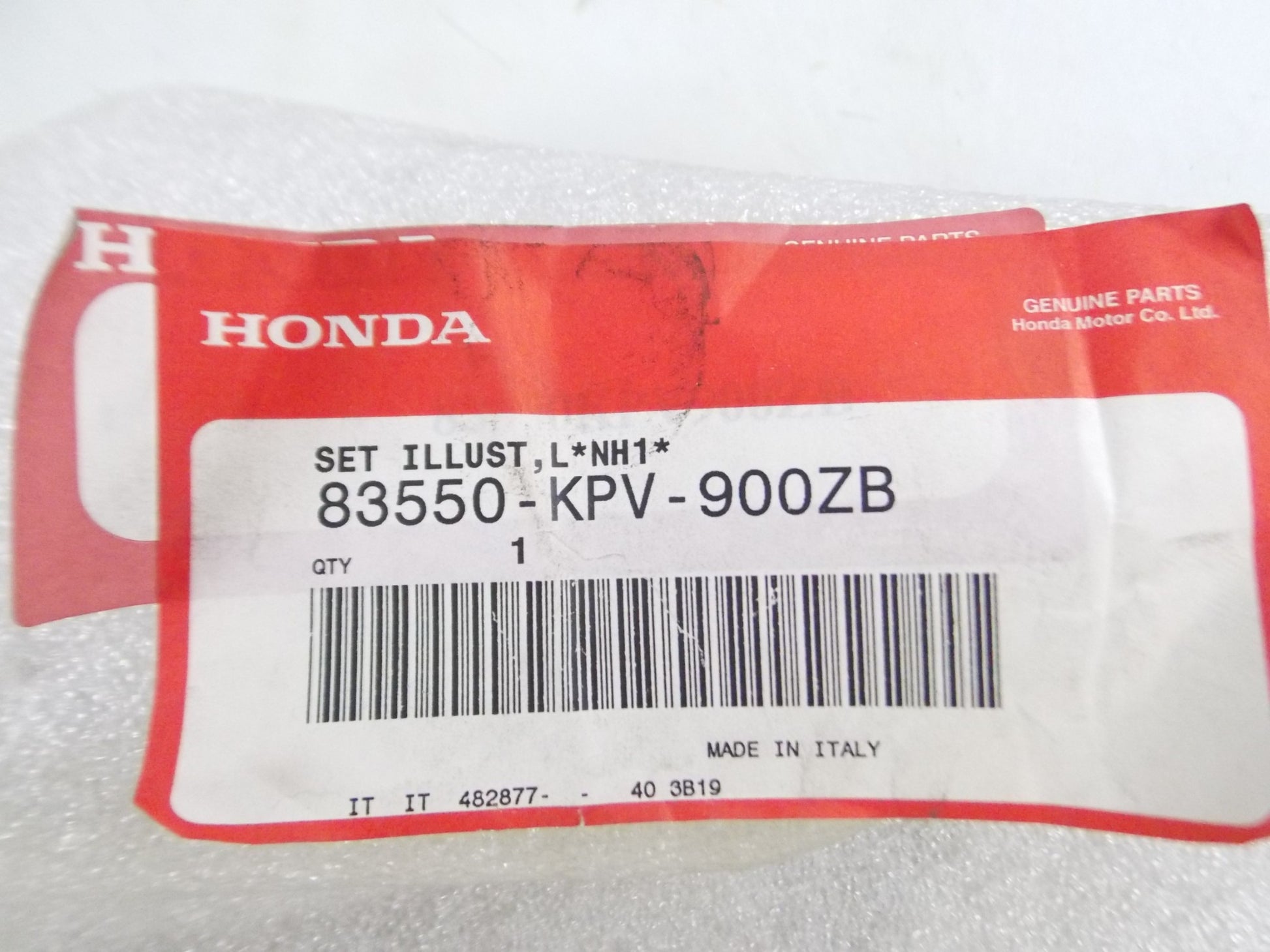 OEM HONDA 2001/2003 SH 150 SCOOTER COVER LEFT BODY BLACK FAIRING 83550-KPV-900ZB - MotoRaider