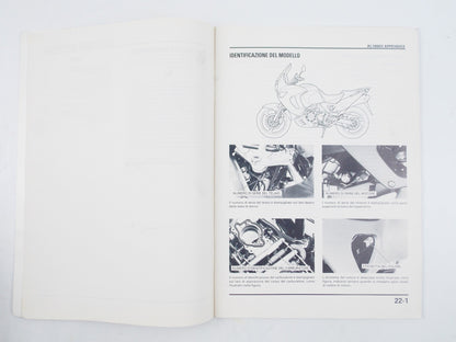 HONDA XL 1000 V1 WORKSHOP MANUAL REPAIR BOOK ITALIAN - MotoRaider