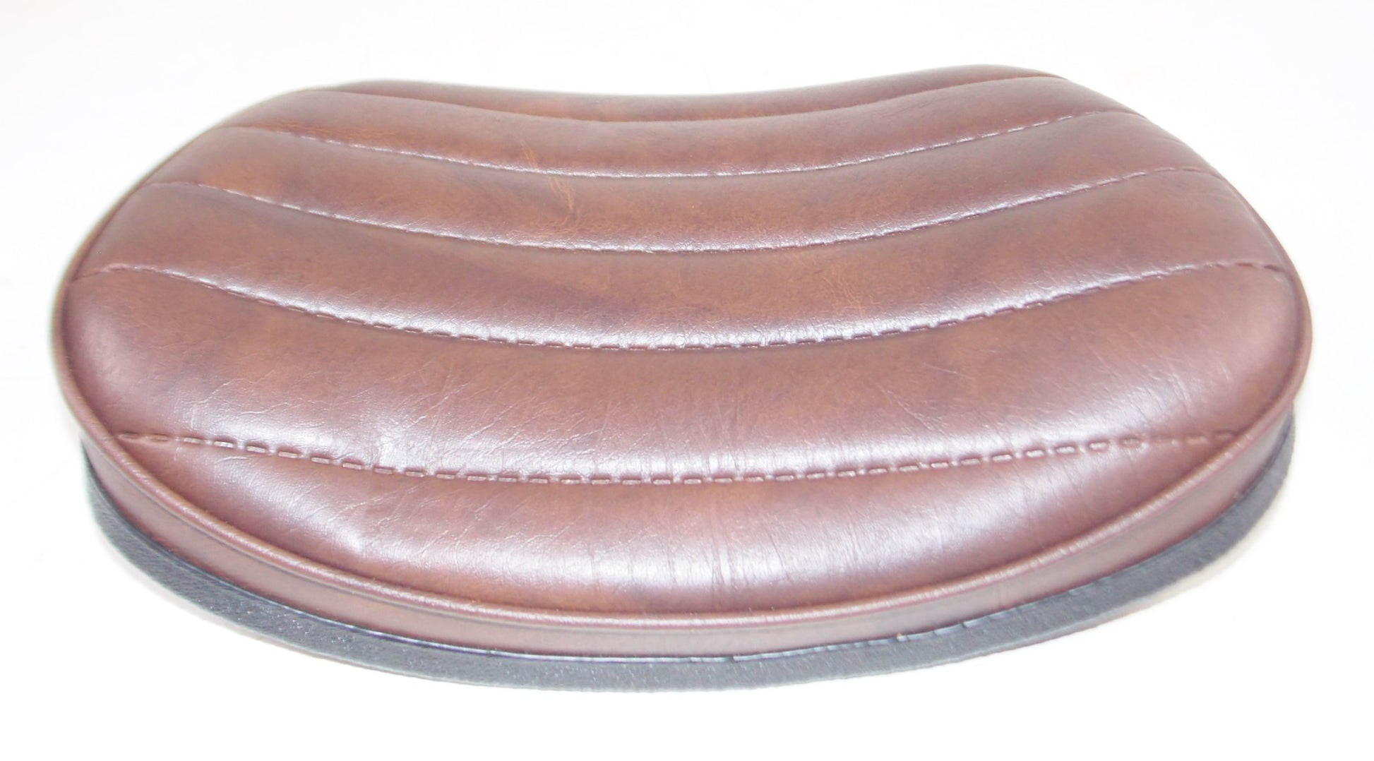 BACK REST DARK BROWN SYNTHETIC LEATHER 9 3/4"x14" HARLEY HONDA CRUISER TOURING - MotoRaider