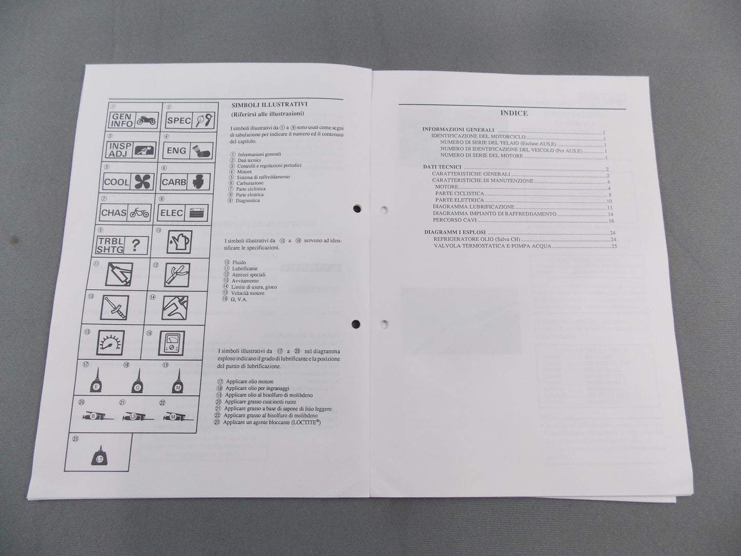 YAMAHA 1991 FZR500 FZR600 (B) SERVICE INFORMATION MANUAL BOOK ITALIAN 3HE-SI3 - MotoRaider