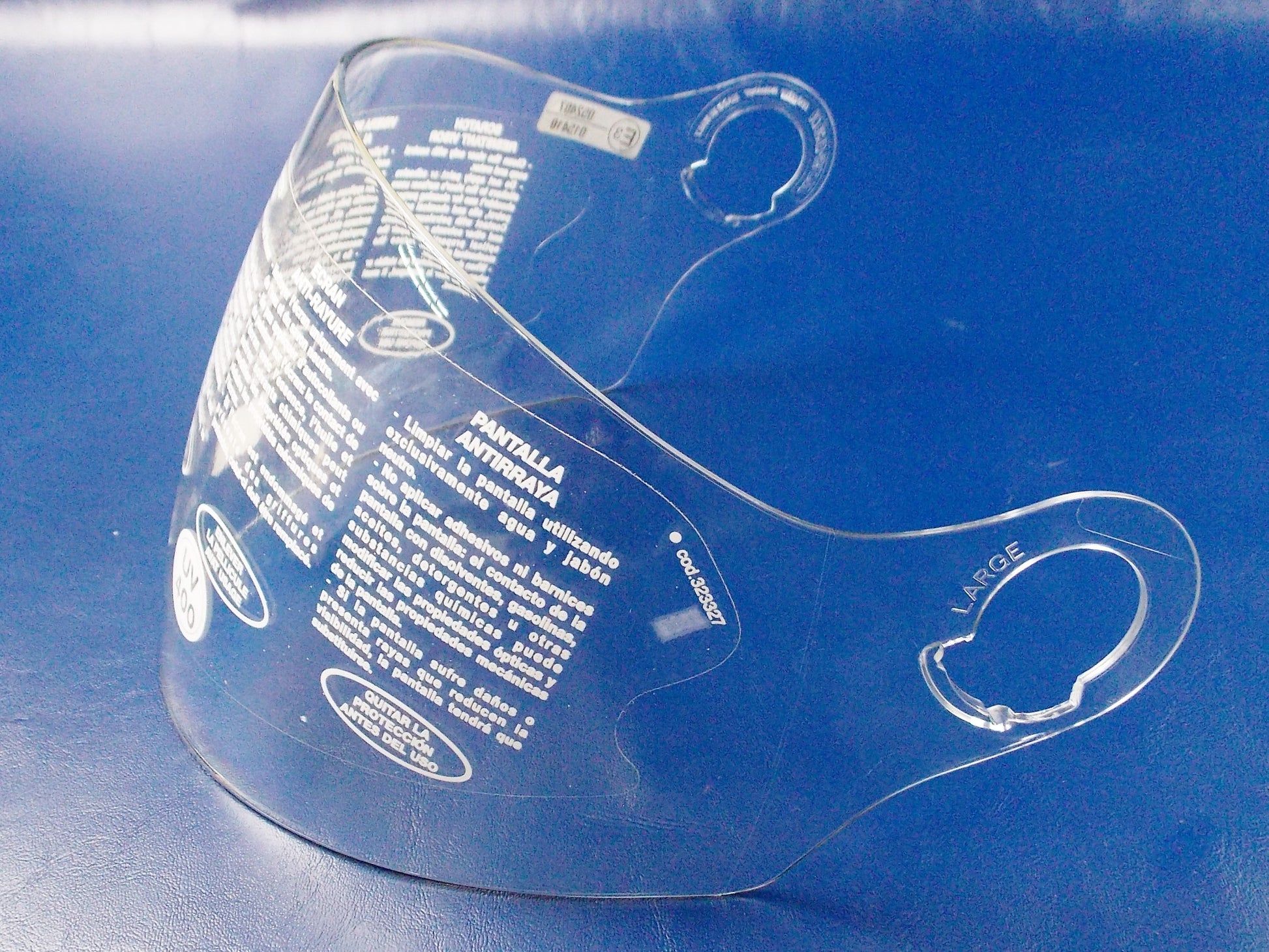 SP HELMET LG VISOR SCREEN SHIELD NJS-03A CLEAR SR-DJ1 VISOR NS COD SPAVIS0000138 - MotoRaider