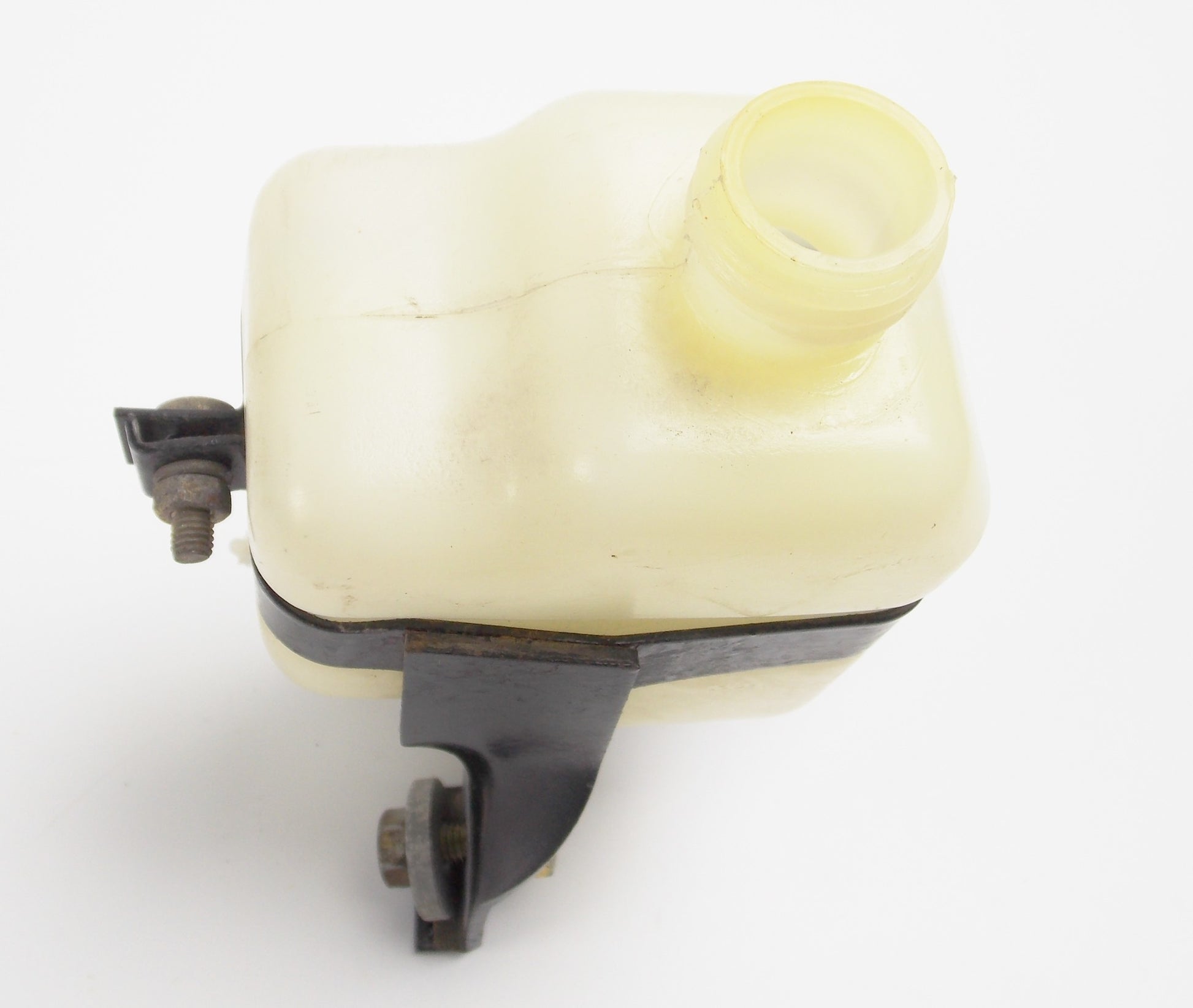 1986 CAGIVA 125 ELEFANTRE RADIATOR FLUID RESERVOIR TANK+HOLDER MOUNTING BRACKET - MotoRaider