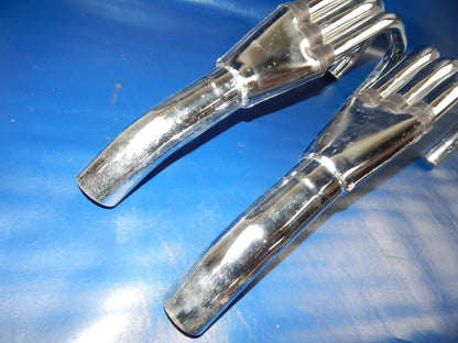 HONDA CBX 1000 MARVING 6 in 2 CHROME OPEN EXHAUST MUFFLER PIPE HEADERS VINTAGE - MotoRaider