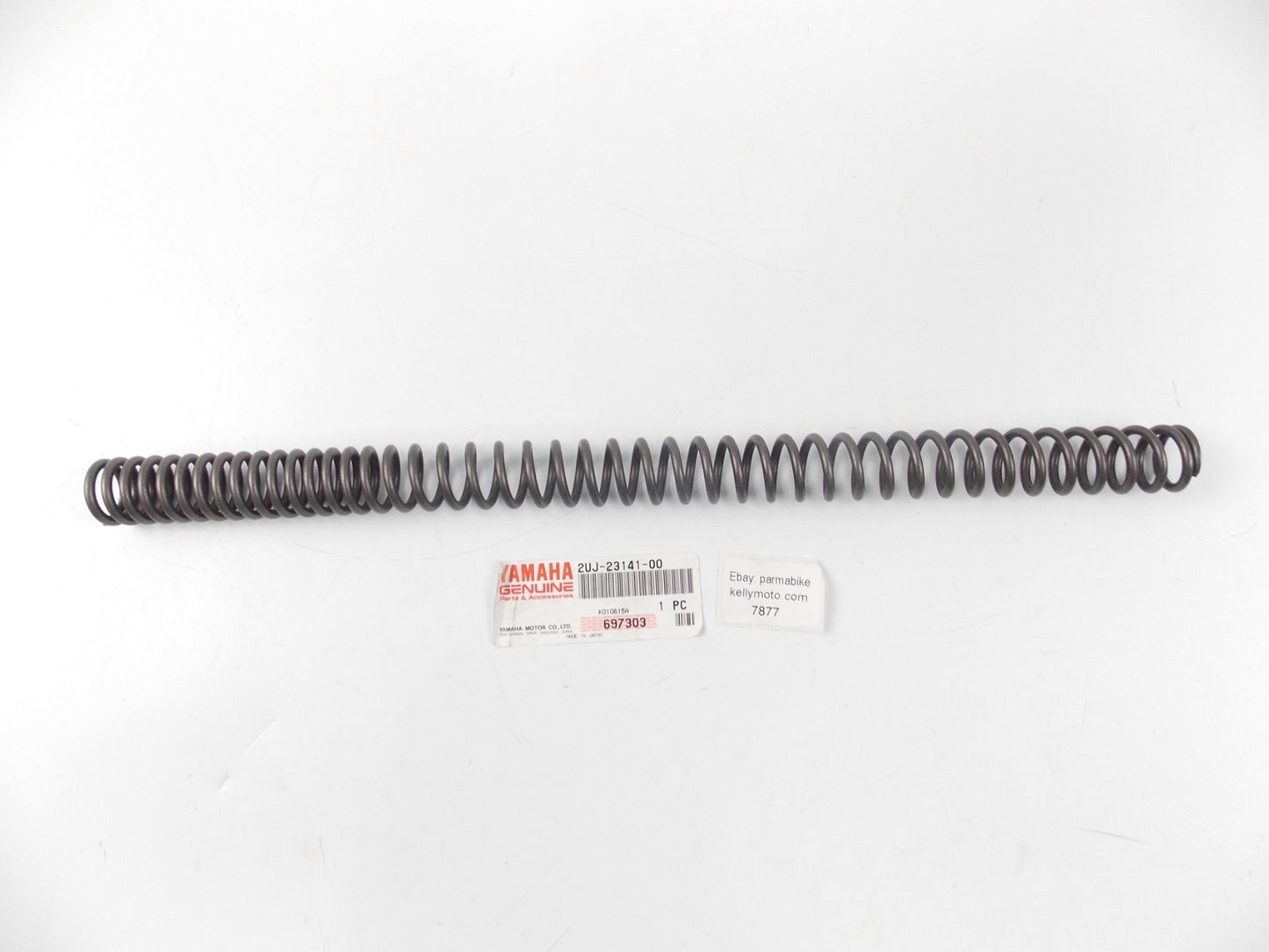 NOS OEM 1988-99 1995-2019 YAMAHA XV250 FRONT FORK SPRING 2UJ-23141-00 - MotoRaider