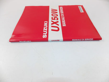 01/99 SERVICE MANUAL CATALOG REAPIR BOOK SUZUKI SCOOTER UX50W ITALIAN - MotoRaider