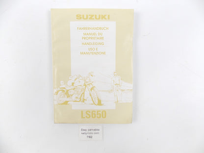 1993 SUZUKI USER MANUAL BOOK CATALOG LS650 99011-24B28-022 MULTIPLE LANGUAGES - MotoRaider