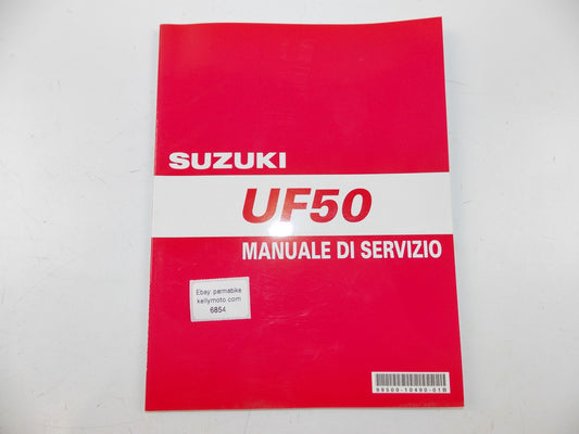 04/2000 SERVICE MANUAL MAINTENANCE BOOK SUZUKI UF50 ITALIAN 99500-10490-01B - MotoRaider