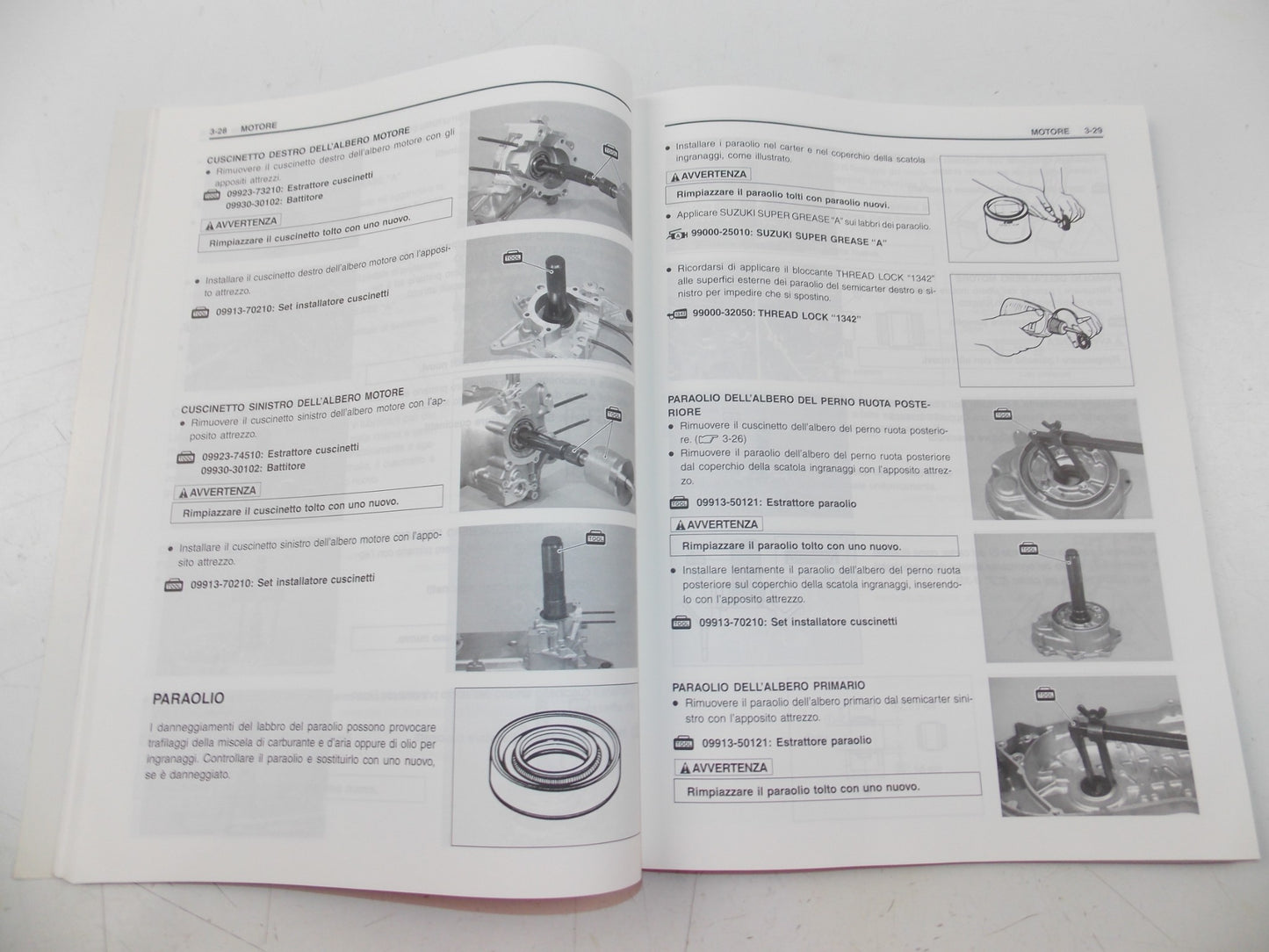 04/2000 SERVICE MANUAL MAINTENANCE BOOK SUZUKI UF50 ITALIAN 99500-10490-01B - MotoRaider