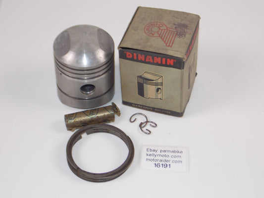 NOS DINAMIN 240 PISTON 64.6 MM MV 125 SPORT+CIRCLIPS+RINGS+14MM PIN #16191 - MotoRaider