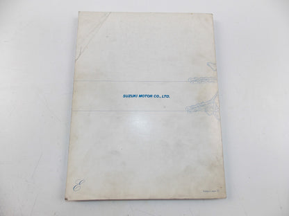 08/1984 SERVICE DATA MANUAL CATALOG SUZUKI 4 & 2 STROKE ENGLISH 99510-01840-01E - MotoRaider